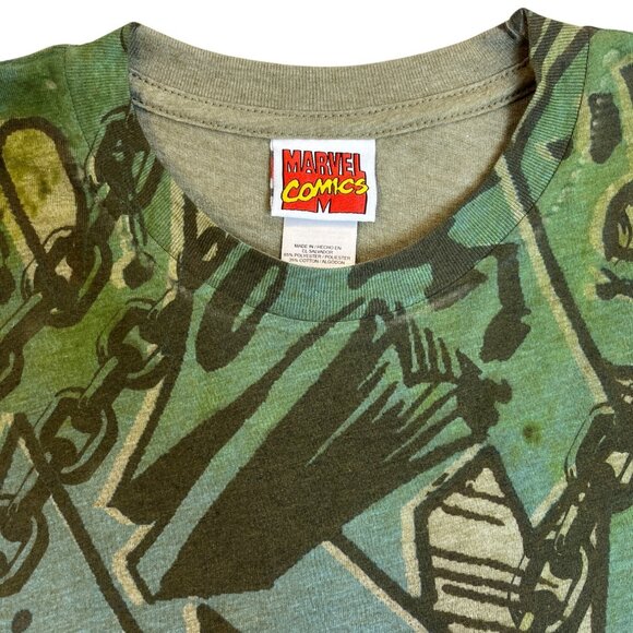 Marvel Comics Hulk Graphic Tee Green Athletic Fit Unisex Size XL - Picture 3 of 8